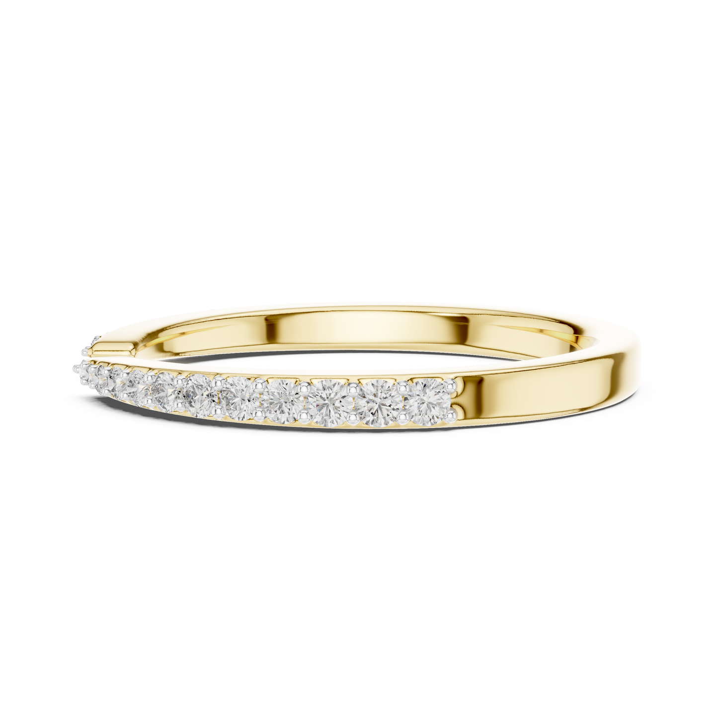 Half Cut Kada Shape Diamond Ring - SB-6-19