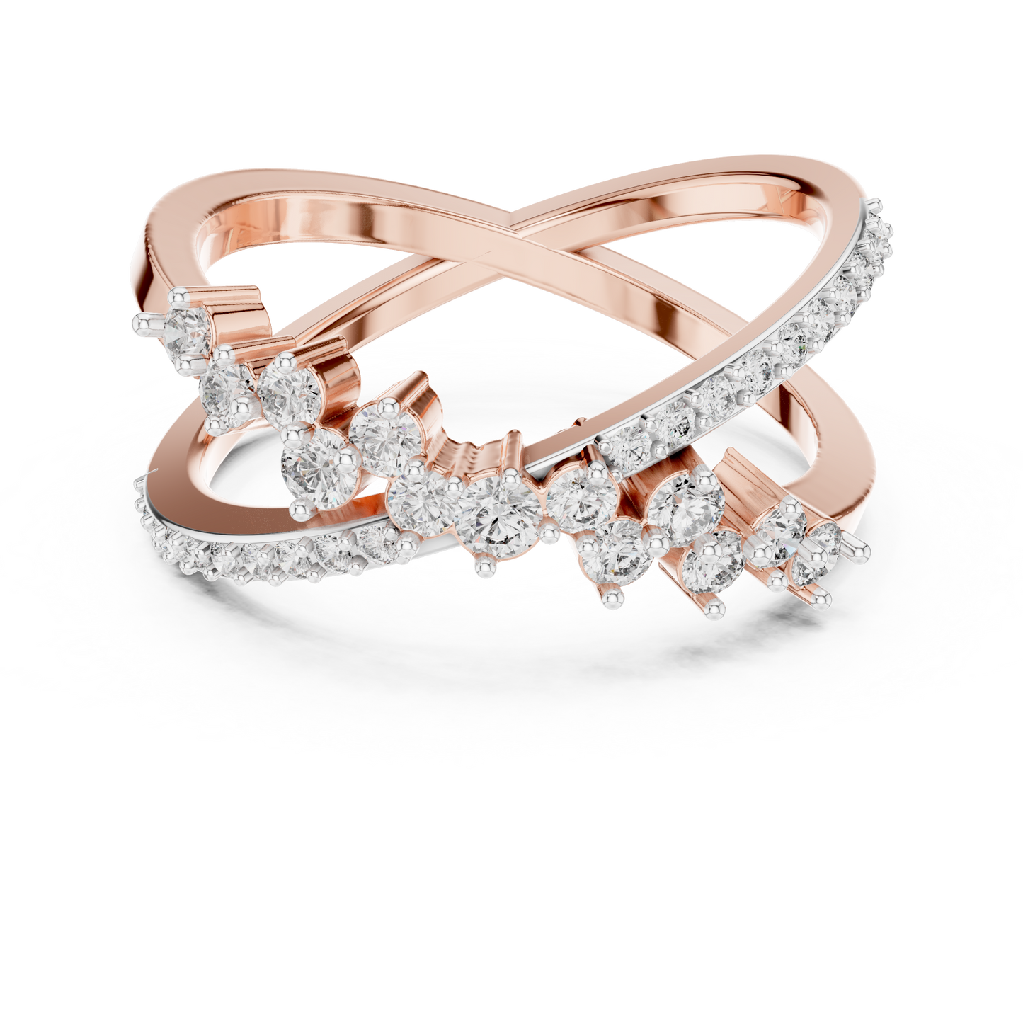2 in 1 Cross Diamond Ring - SB-6-20
