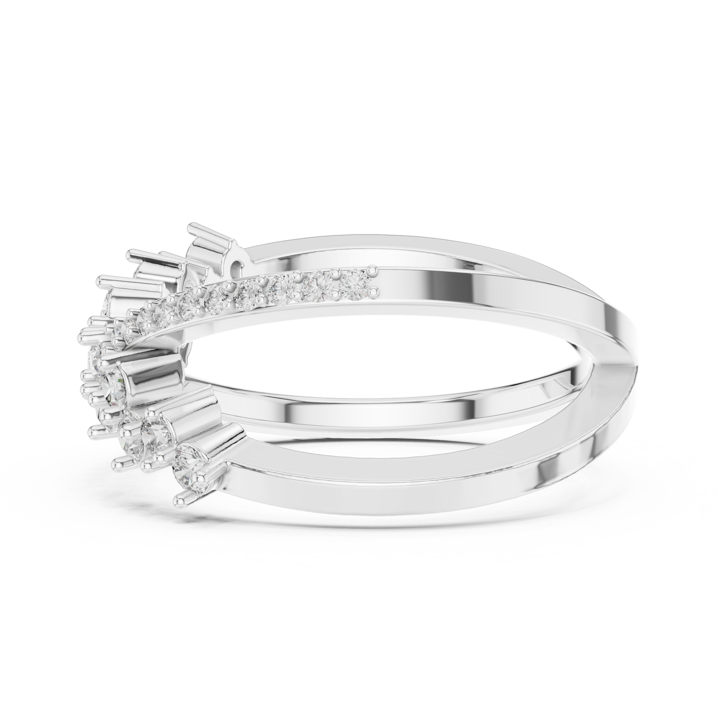 2 in 1 Cross Diamond Ring - SB-6-20