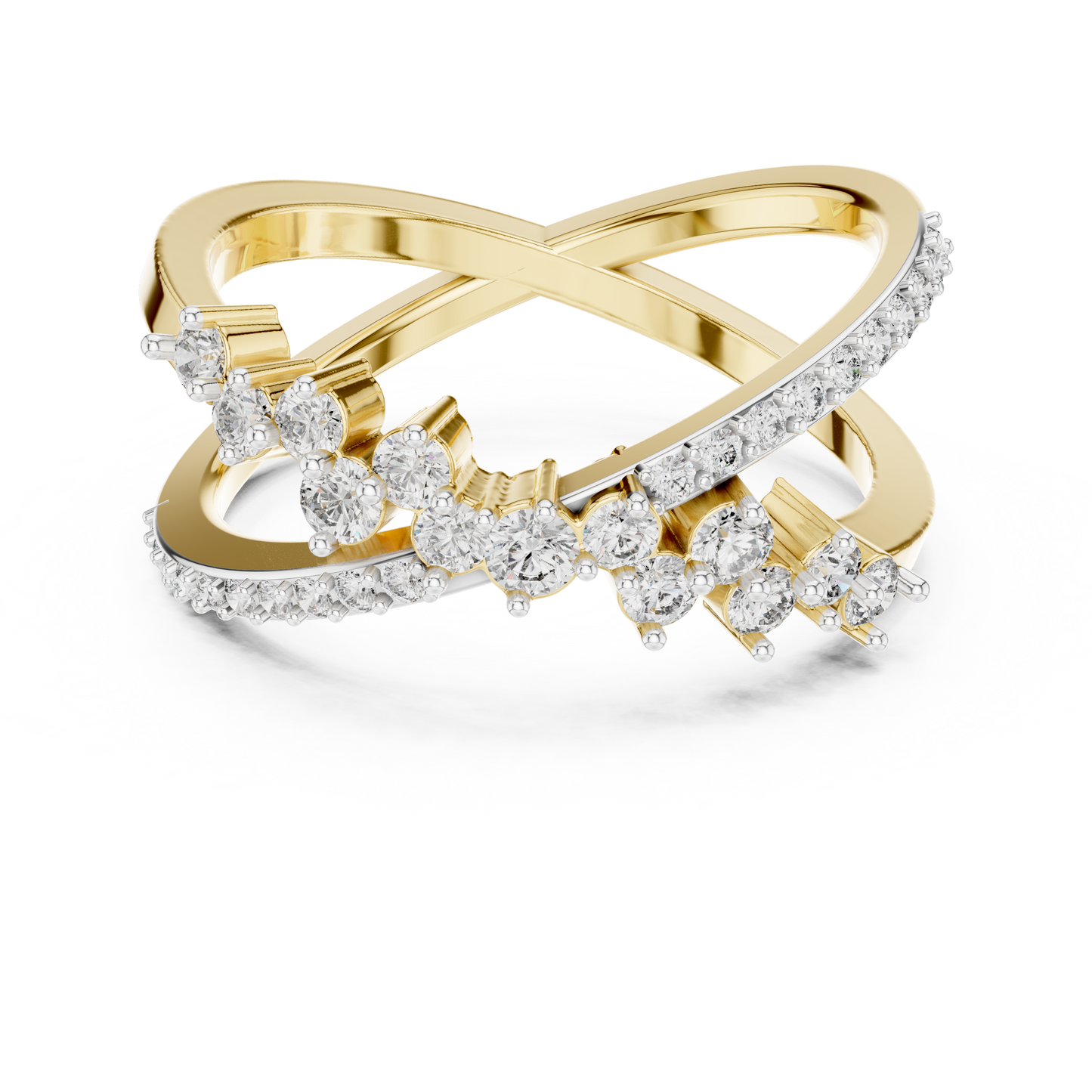 2 in 1 Cross Diamond Ring - SB-6-20