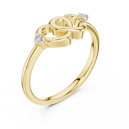 2 Hearts Diamond Ring - SB-6-23