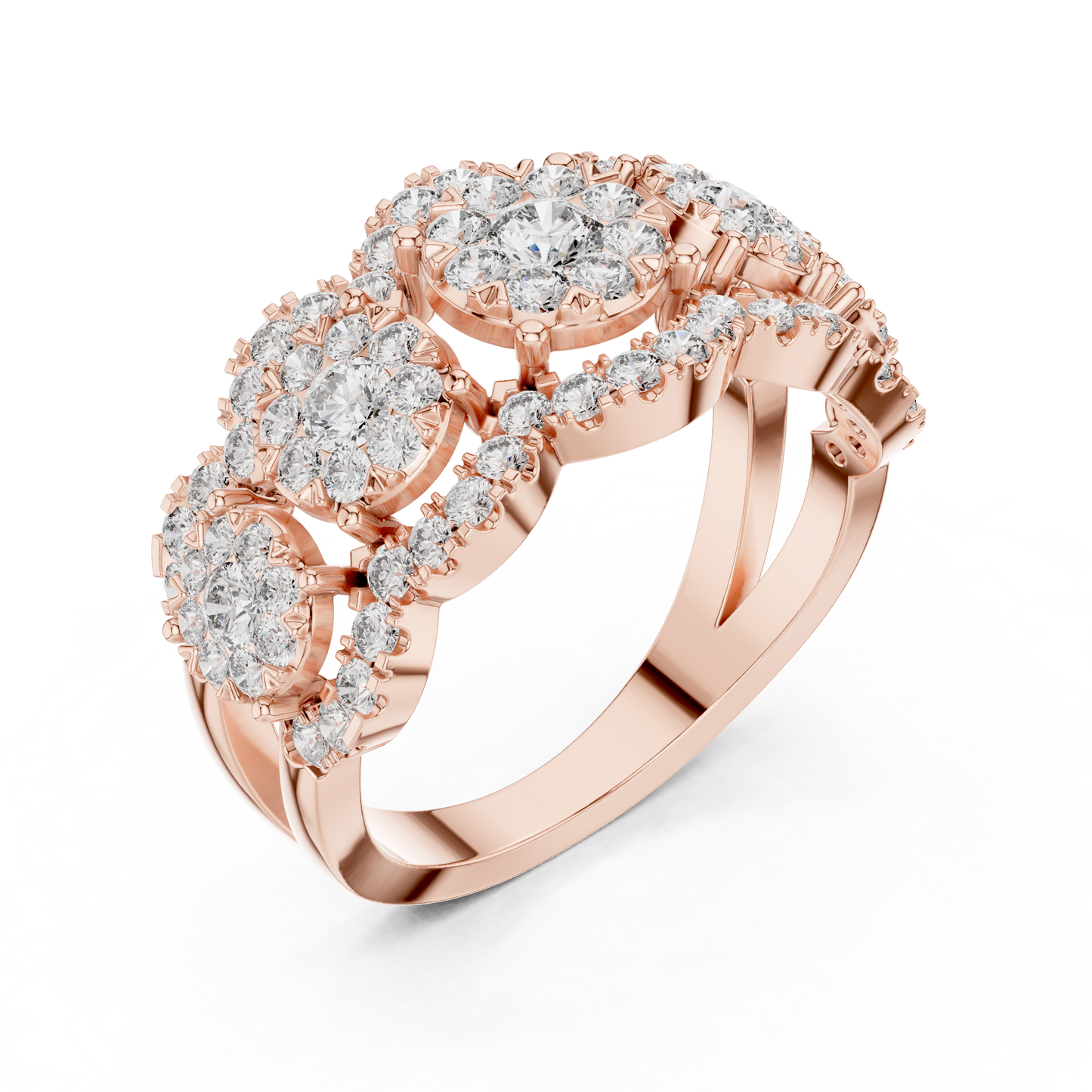 5 Flower Royal Diamond Ring SB-9-66