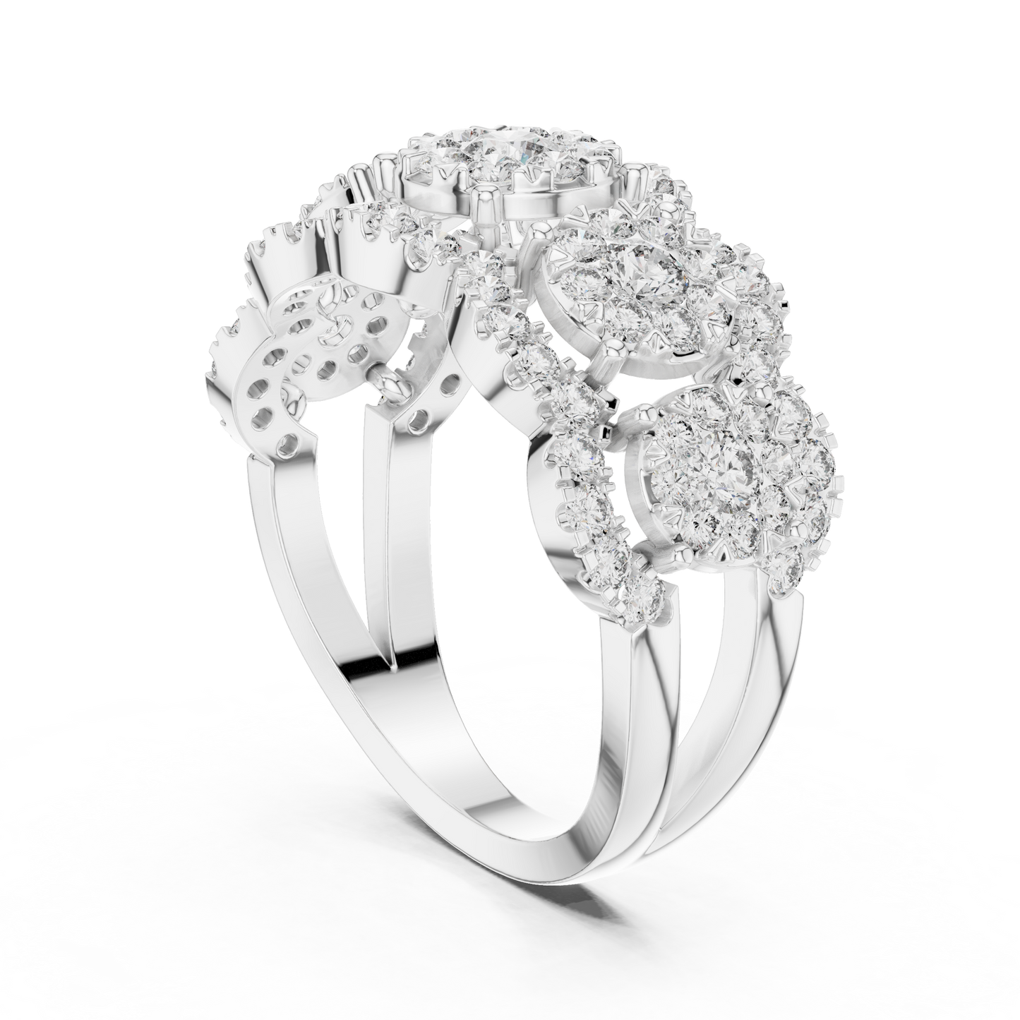 5 Flower Royal Diamond Ring SB-9-66