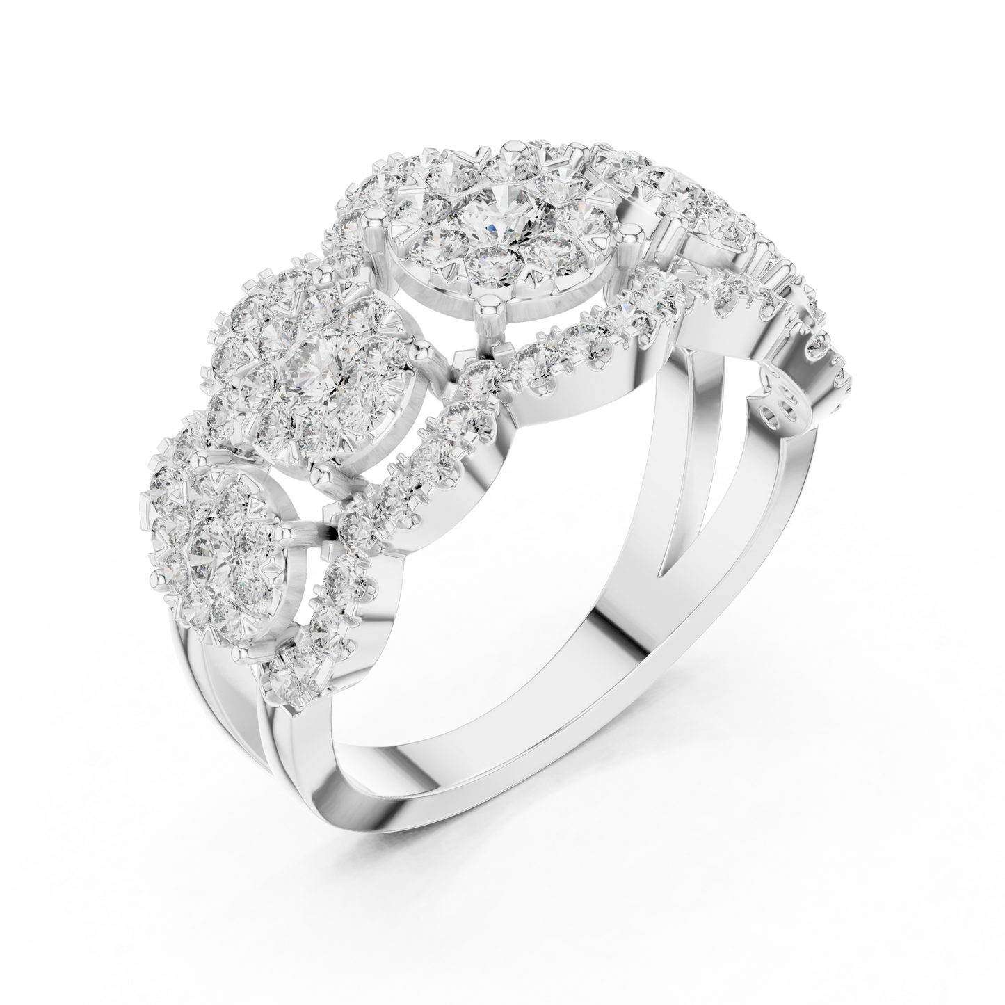 5 Flower Royal Diamond Ring SB-9-66