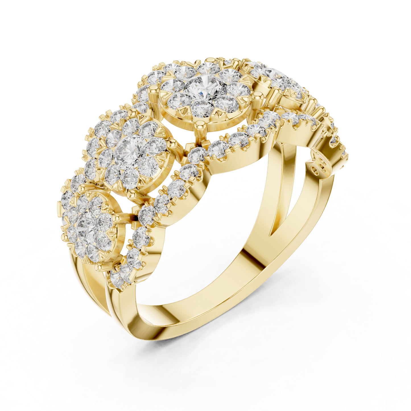 5 Flower Royal Diamond Ring SB-9-66