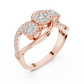 Curvy Design Marriage Diamond Ring SB-9-68