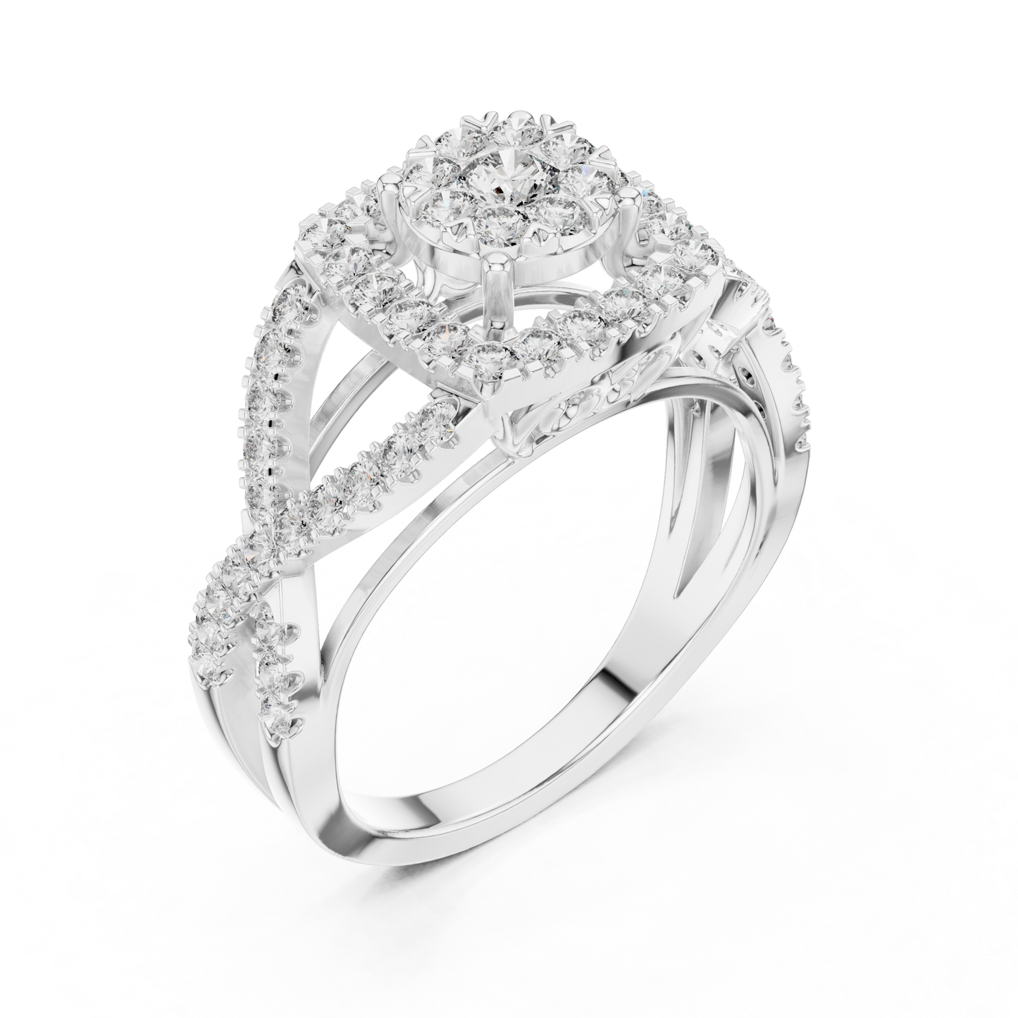 Multi Style Diamond Engagement Ring SB-9-73