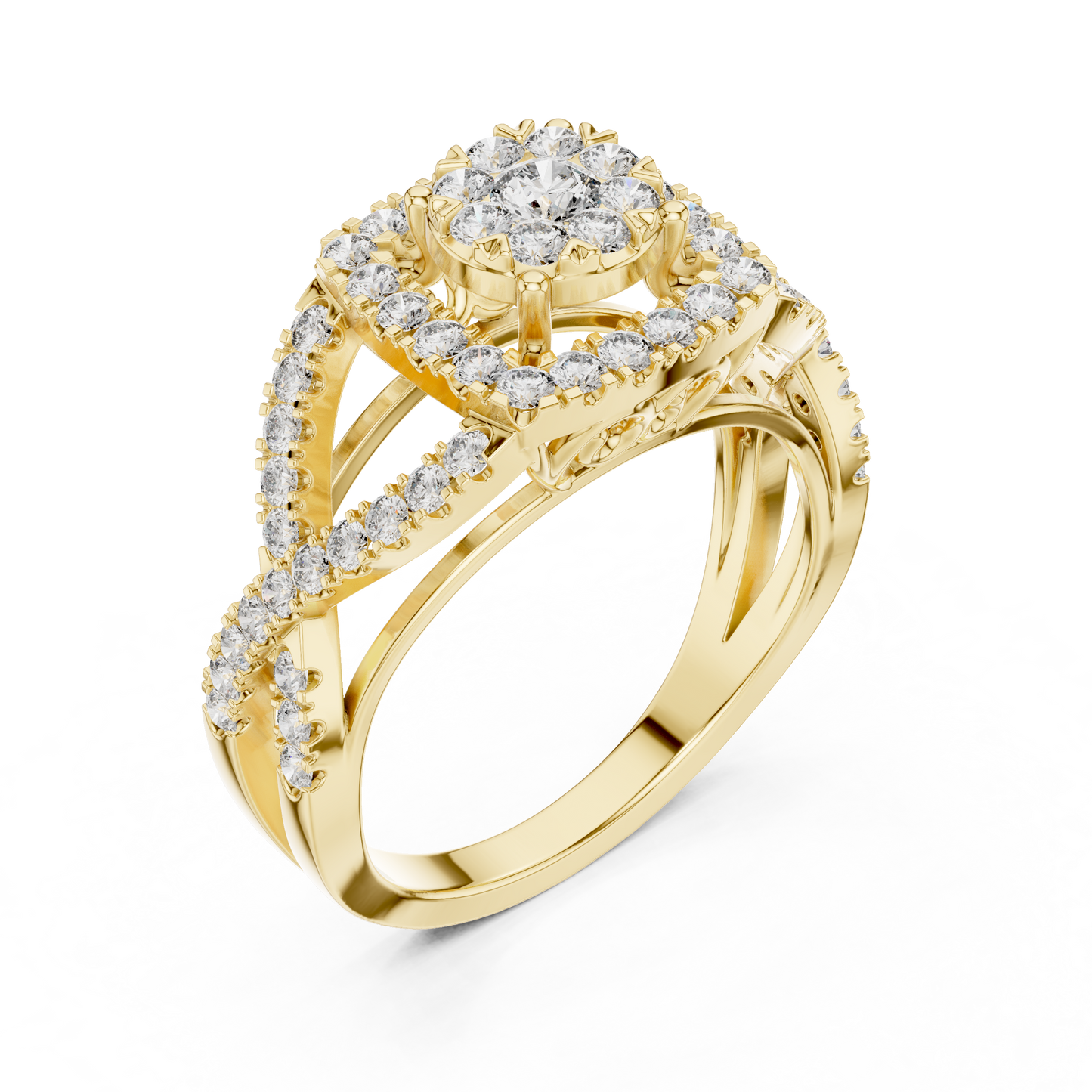 Multi Style Diamond Engagement Ring SB-9-73