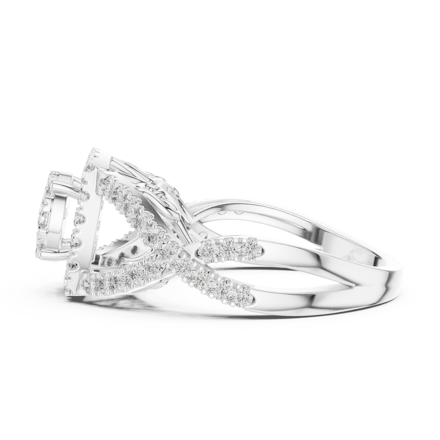 Royal Queen Style Diamond Engagement Ring SB-9-74