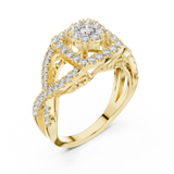 Royal Queen Style Diamond Engagement Ring SB-9-74