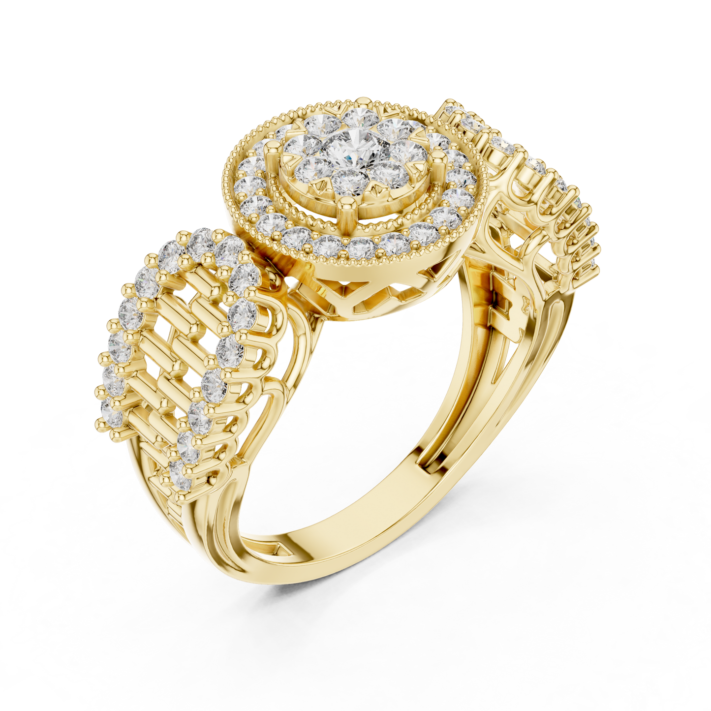 Royal Style Diamond Engagement Ring SB-9-80