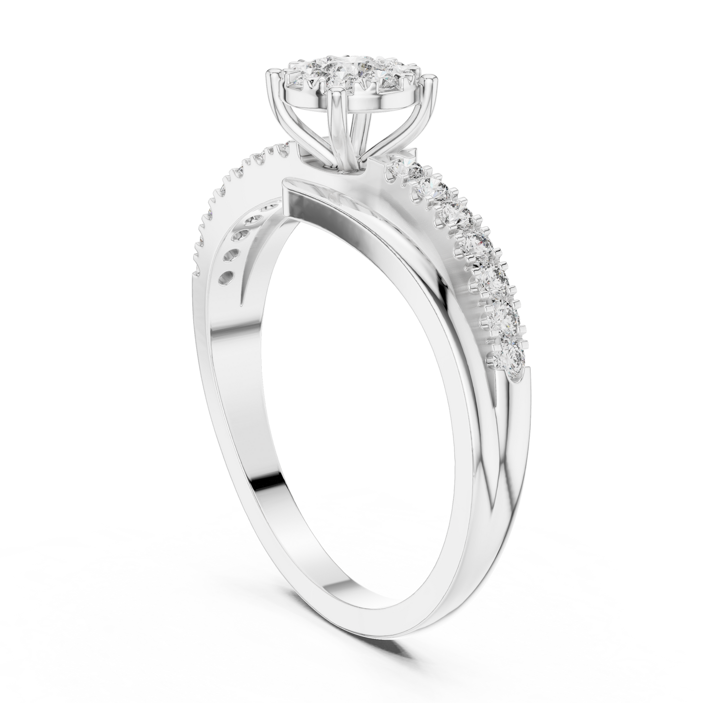 Queen Diamond Engagement Ring SB-9-82