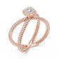 X Shape Diamond Ring SB-9-84
