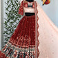 Navratri Special Digital Print Real Mirror Work Ghagra Choli