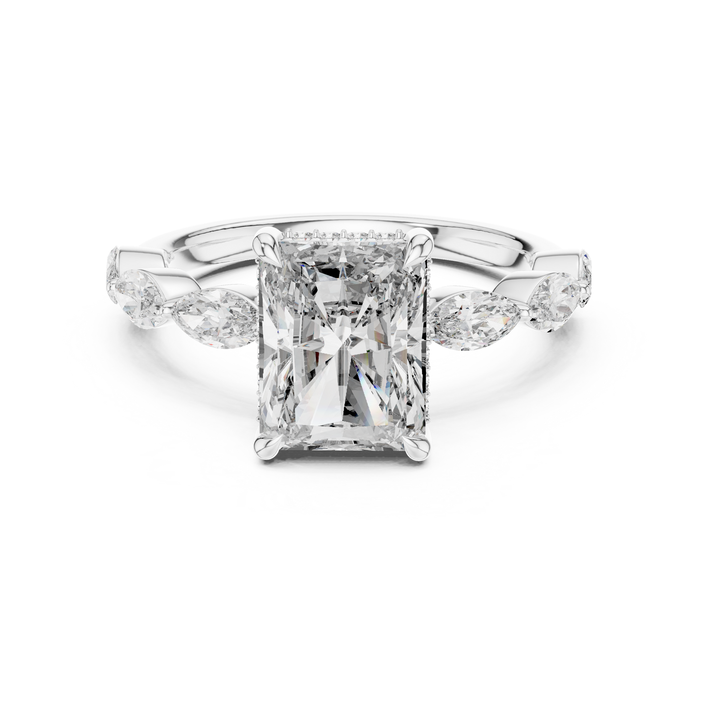 Large Square Diamond Ring - SB-9-1