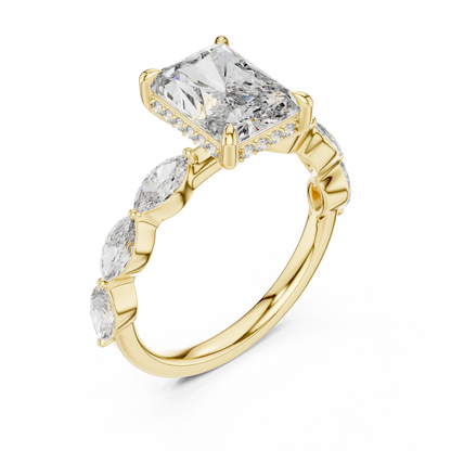 Large Square Diamond Ring - SB-9-1