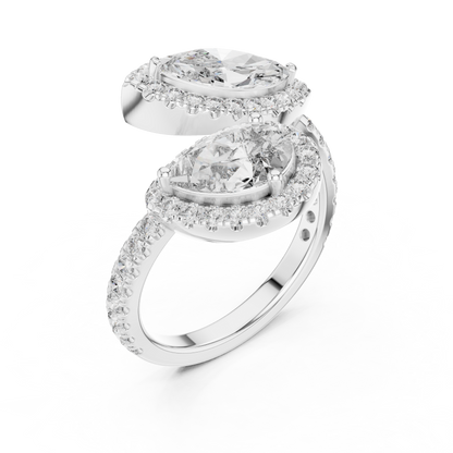 Dual Diamond Clip Ring - SB-9-2