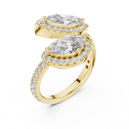 Dual Diamond Clip Ring - SB-9-2