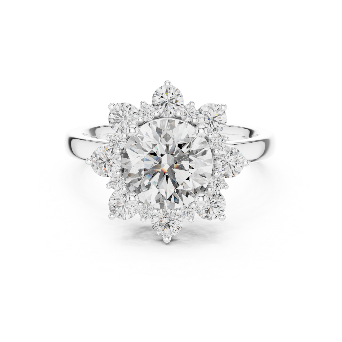 Flower Diamond Ring - SB-9-5