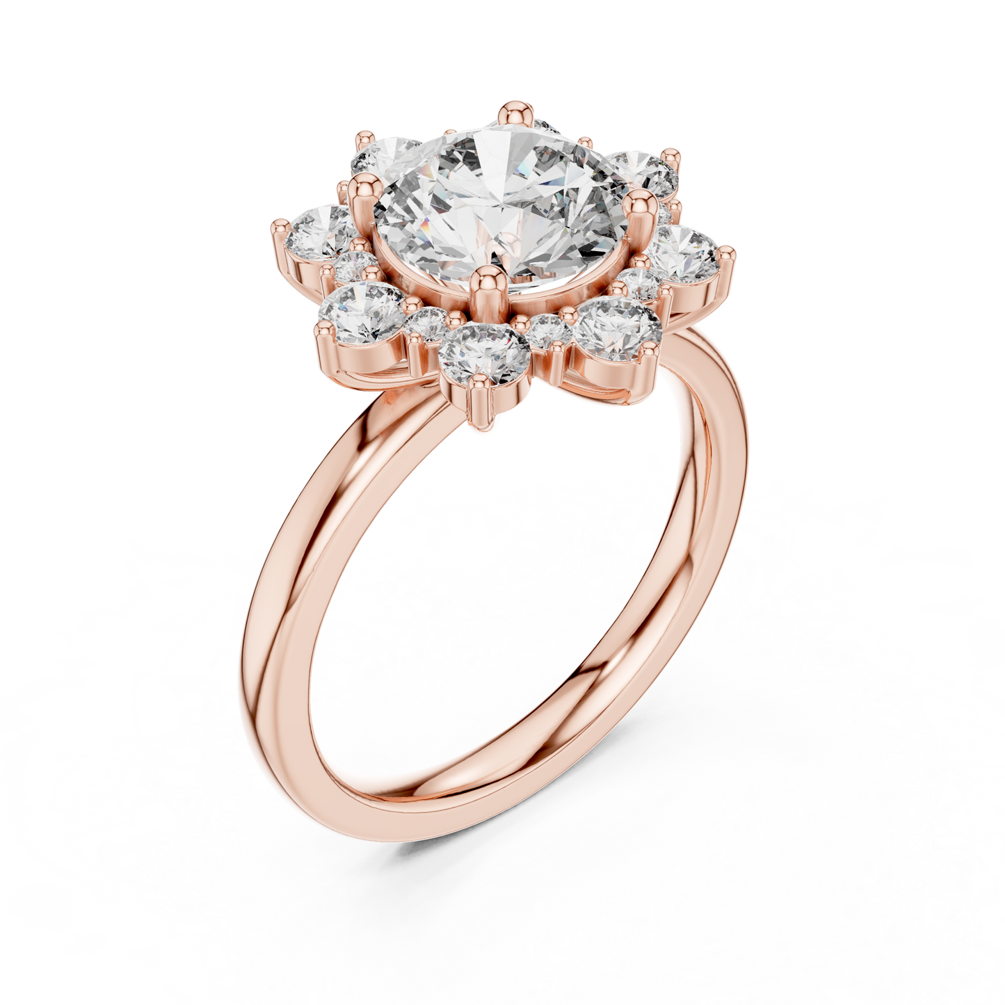 Flower Diamond Ring - SB-9-5