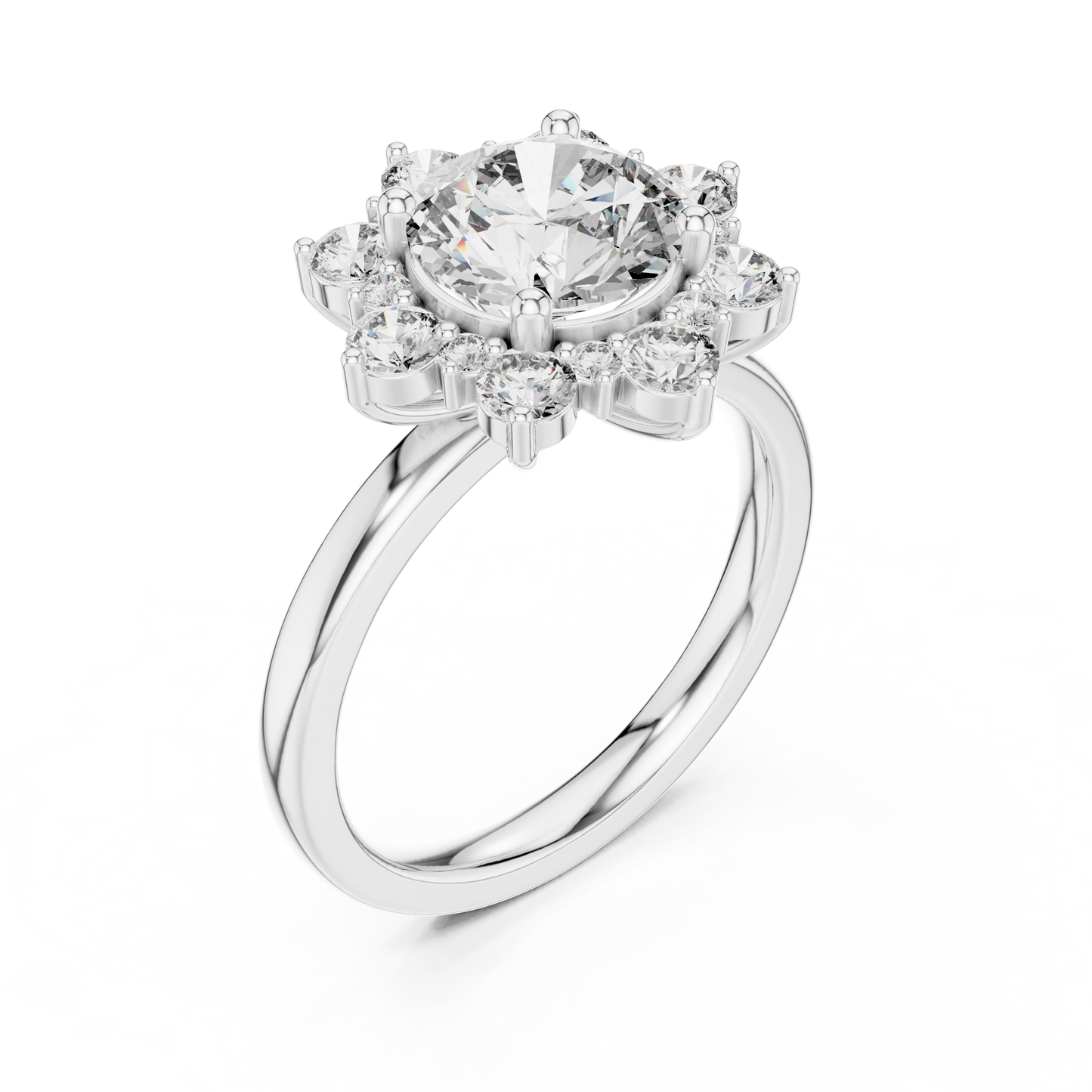 Flower Diamond Ring - SB-9-5