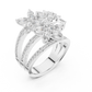 3 Layer Flowers Diamond Ring - SB-9-6