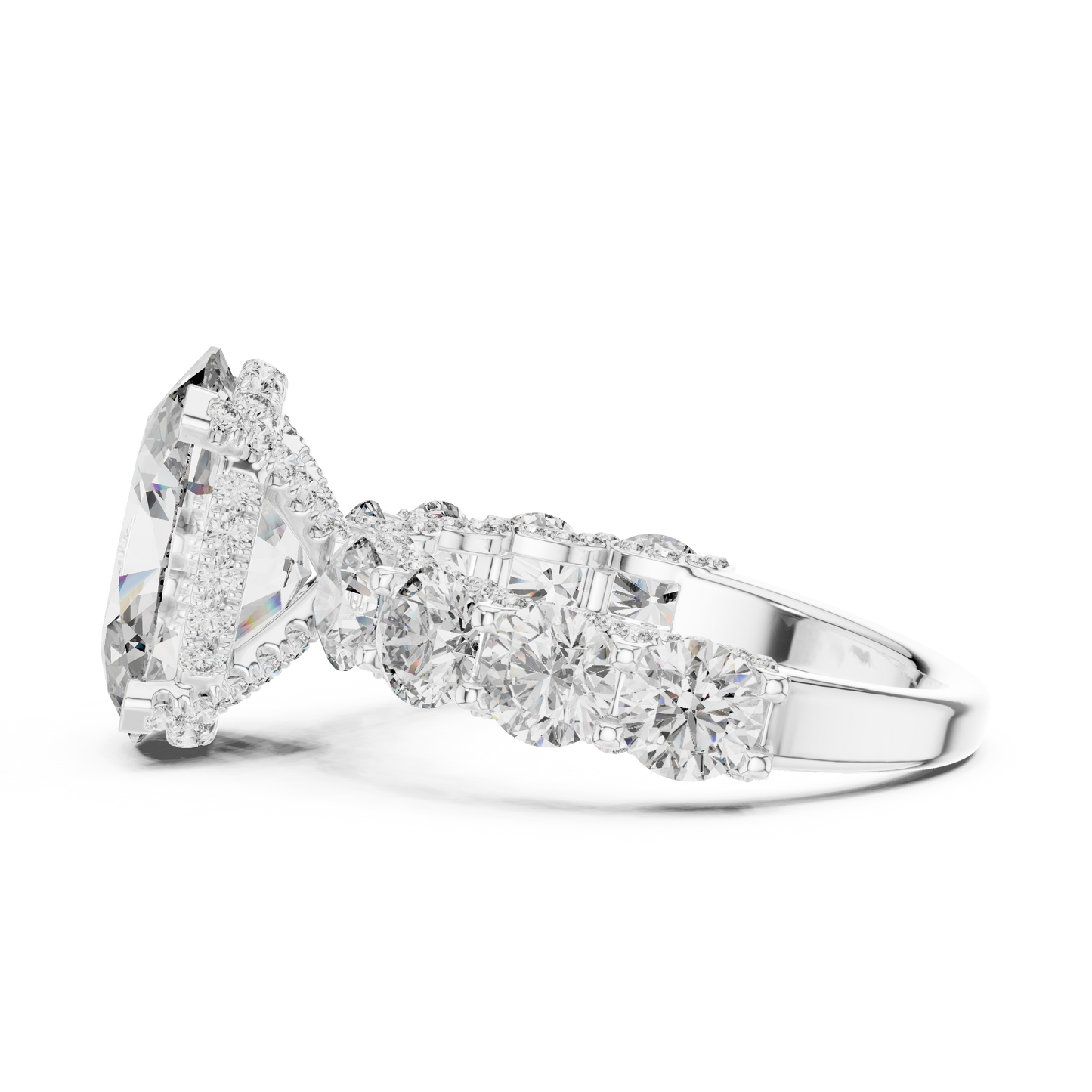 Large Oval Diamond Ring - SB-9-7
