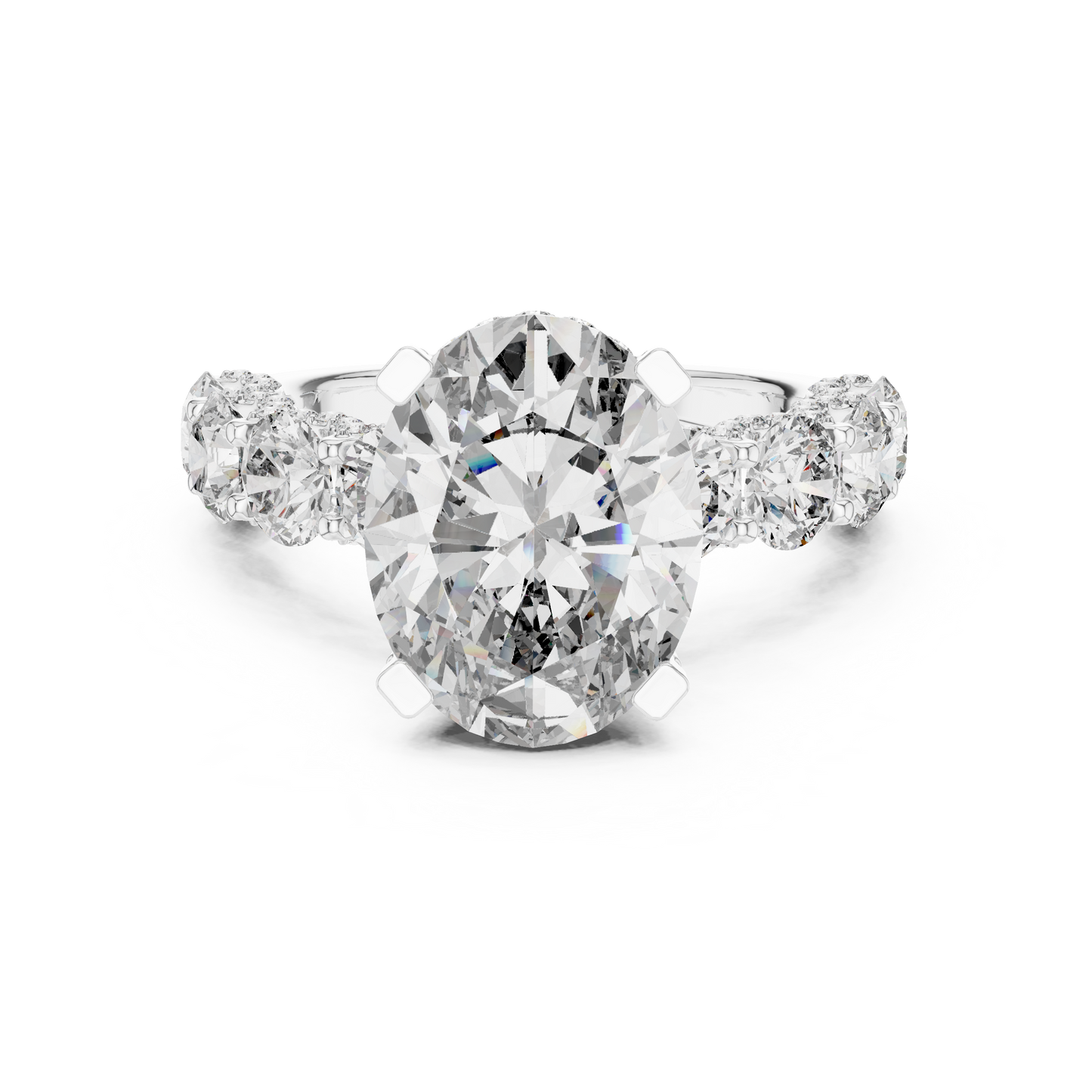Large Oval Diamond Ring - SB-9-7