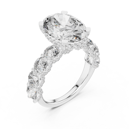Large Oval Diamond Ring - SB-9-7