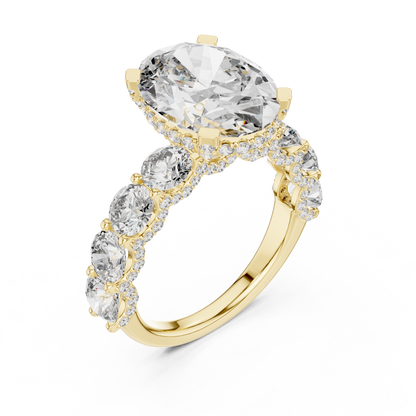 Large Oval Diamond Ring - SB-9-7