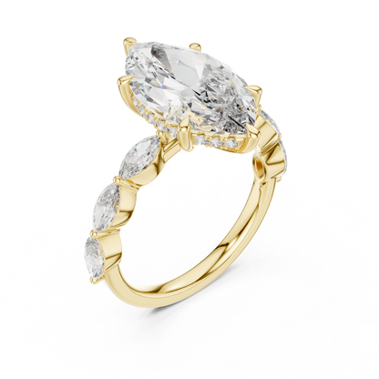 Large Leaf Diamond Ring - SB-9-8