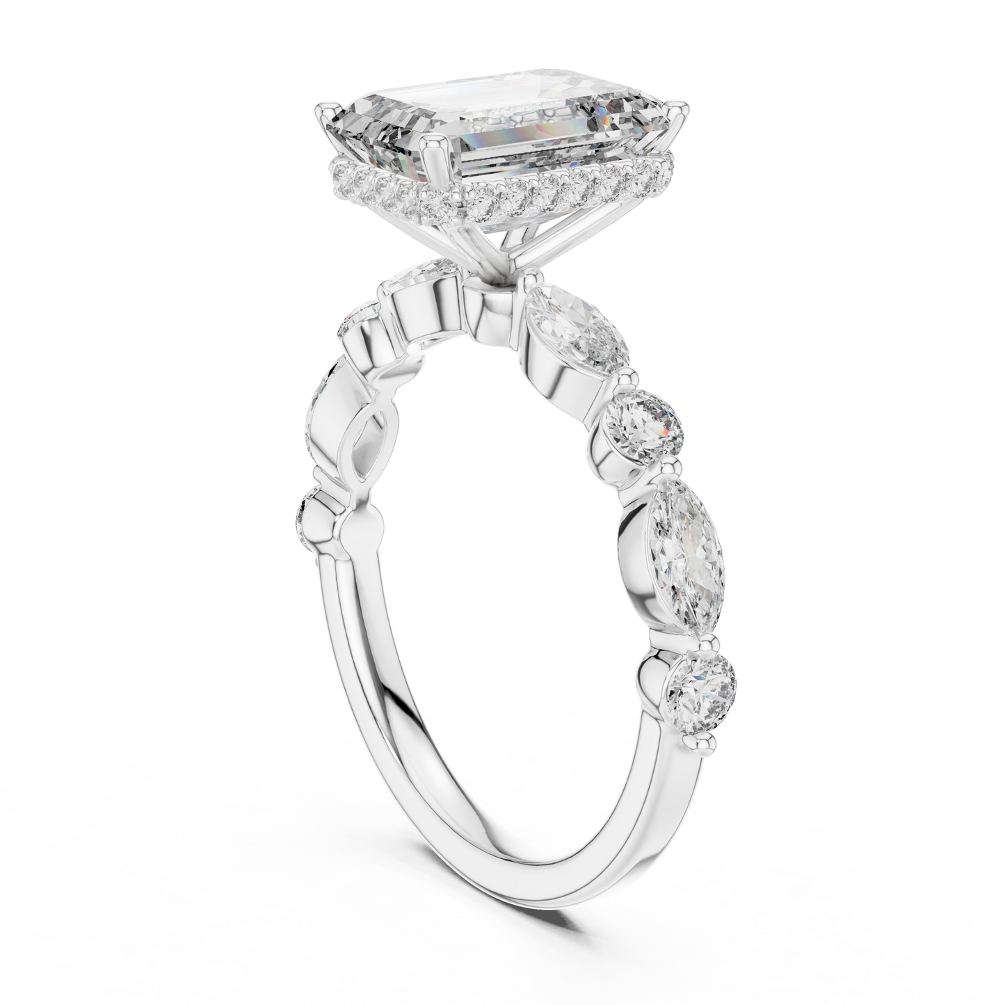 Large Square Diamond Ring - SB-9-9