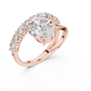 Flower Design Diamond Ring - SB-9-10