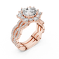 Flower Shape Diamond Ring - SB-9-13