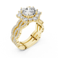 Flower Shape Diamond Ring - SB-9-13