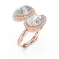 Auto Size Dual Diamond Clip Ring - SB-9-15
