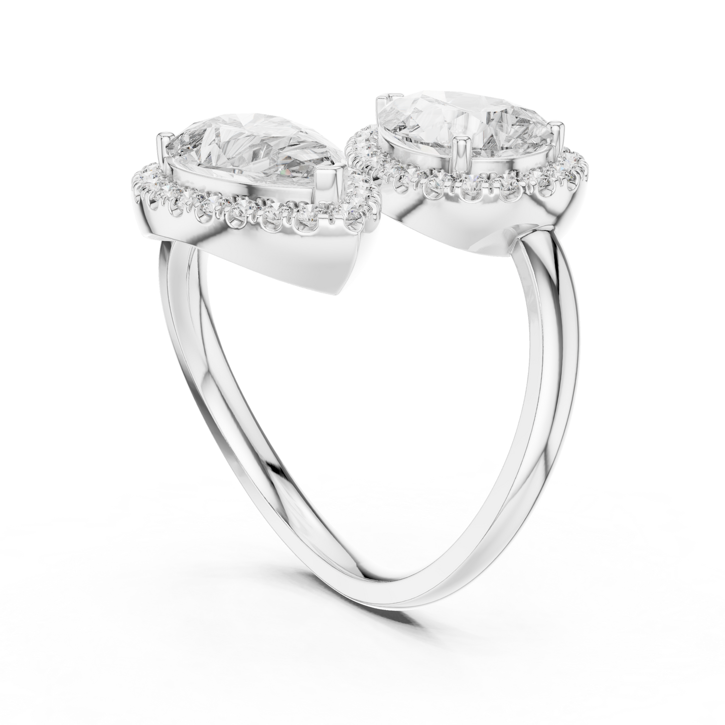 Auto Size Dual Diamond Clip Ring - SB-9-15