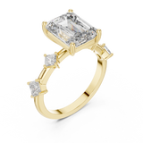 Square Diamond Sparkle Ring - SB-9-16