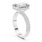 Large Square with Small Diamond Border Ring - SB-9-17