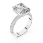 Large Square with Small Diamond Border Ring - SB-9-17