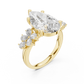 Large Leaf Marquise Diamond Ring - SB-9-19