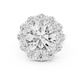 Large Round Diamond Flower Border Ring - SB-9-20