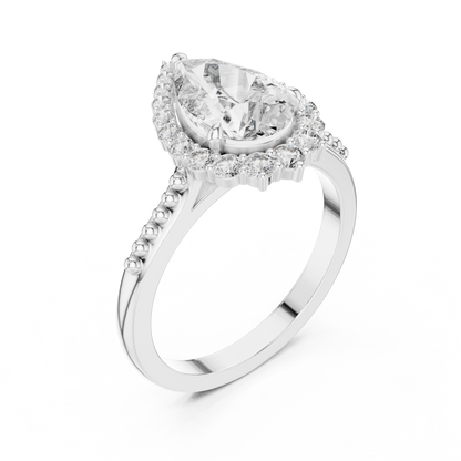 Large Leaf Diamond Ring - SB-9-23