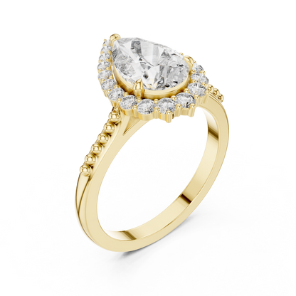 Large Leaf Diamond Ring - SB-9-23