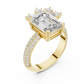 Large Square with Crown Diamond Ring - SB-9-24