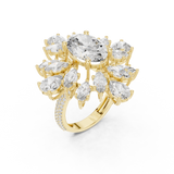 Royal Multi Leaf Shape Diamond Ring - SB-9-25