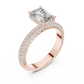 Square Half Border Diamond Ring - SB-9-30