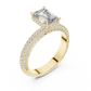 Square Half Border Diamond Ring - SB-9-30