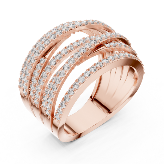 7 Strips Diamond Ring - SB-9-34