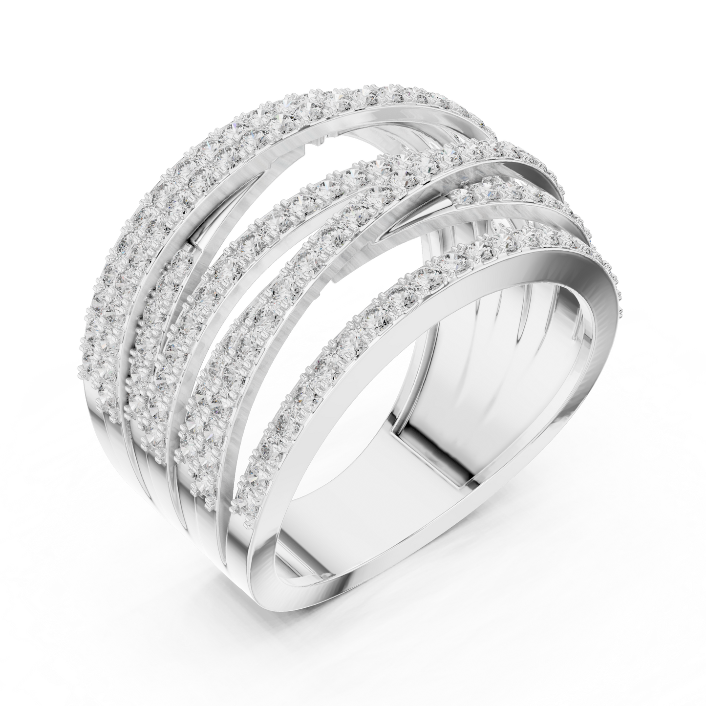 7 Strips Diamond Ring - SB-9-34